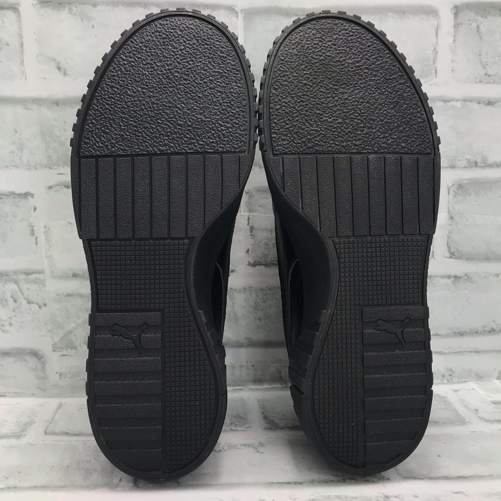 NEW Puma Cali Leather Black Gold - Picture 5 of 8